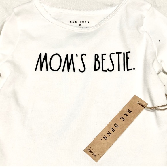 New Rae Dunn Girl’s MOM’S BESTIE Pajama Pant Set - Picture 4 of 4